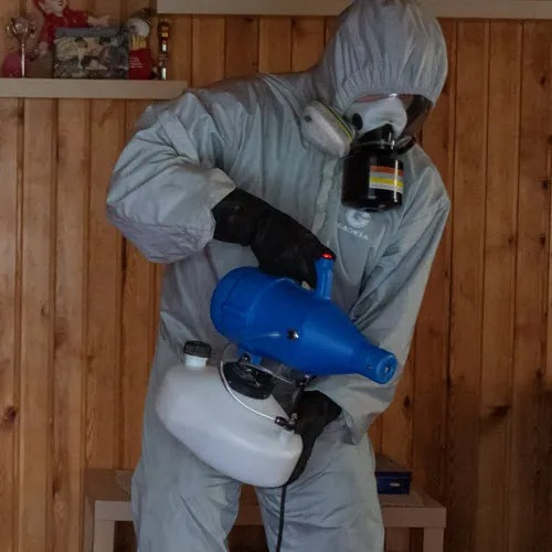 ФОТО Дезинфекция в Загорянском